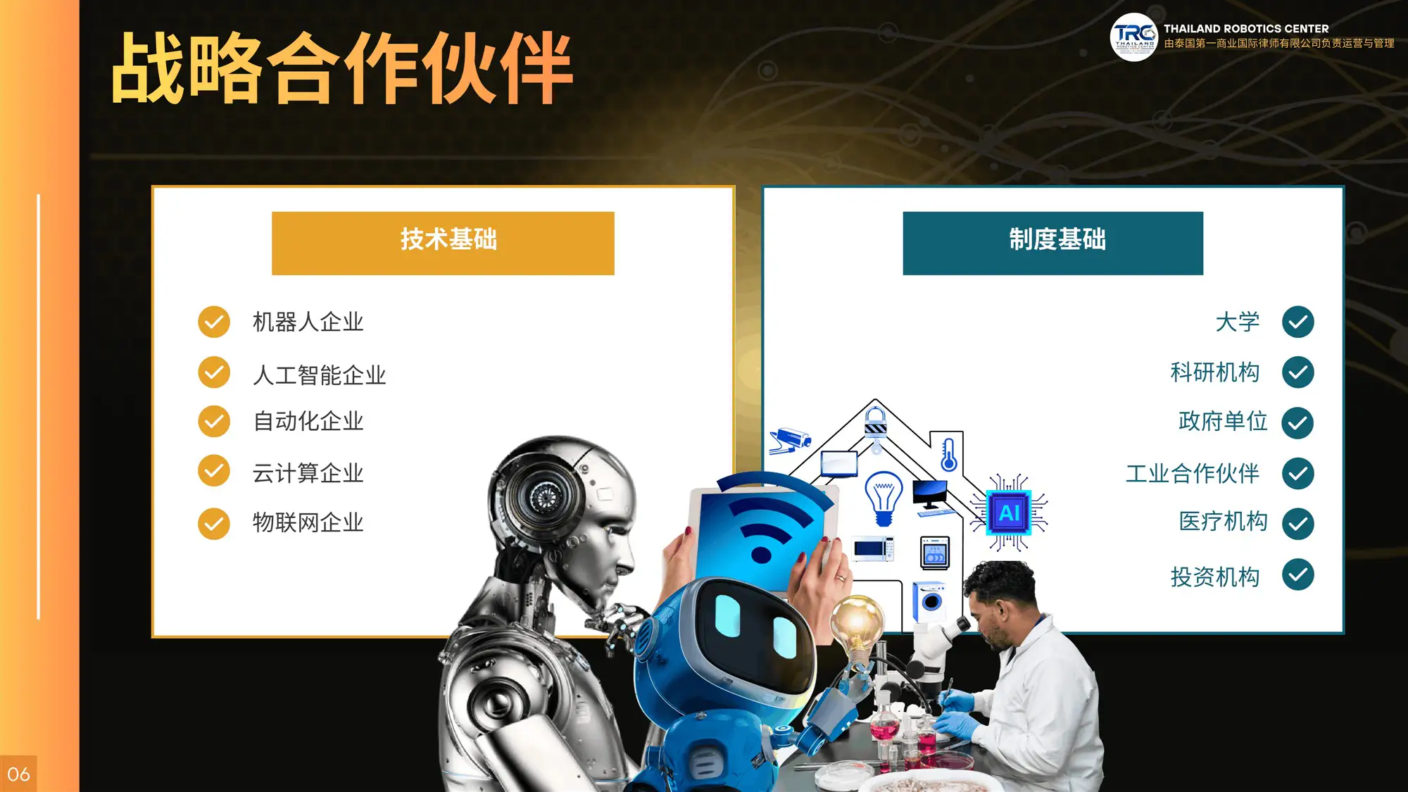 泰国机器人中心在机器人与AI领域的战略合作伙伴